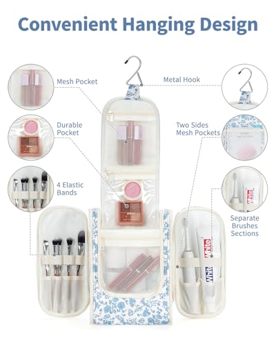 Small Hanging Travel Toiletry Bag for Women
