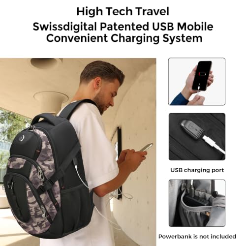 Design Laptop Backpack with USB Charging Port