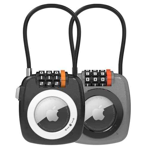 Compatible with Apple AirTag Secure Lock with Wire Cable