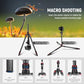 66" 168cm Carbon Fiber Camera Tripod with 360° Ball Head