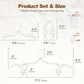 White Travel Hangers with Clips (10 Count)