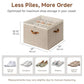 2-Pack 32-Pair Shoe Storage Organizer for Closet, Taupe (2 Count)
