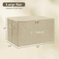 Fabric Storage Bins with Zipper Lids (3 Count)