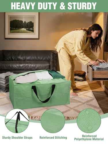1 Pack Extra Large Moving Bags with Backpack Straps & Handles