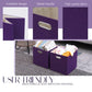 13x13x13 Inch Foldable Cube Storage Bins with Metal Handles (4 Count)