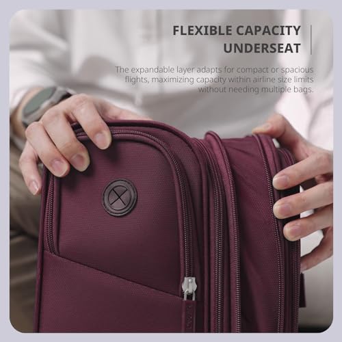 Underseat Carry On Luggage with Wheels