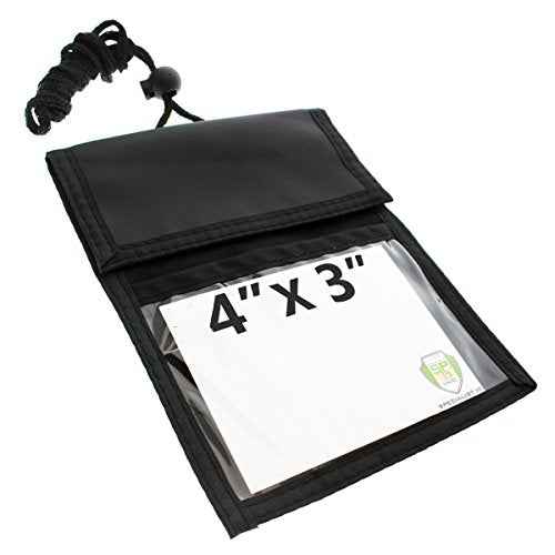Bulk 20 Pack Ultimate Passport or Trade Show Travel Wallet with THREE Pockets