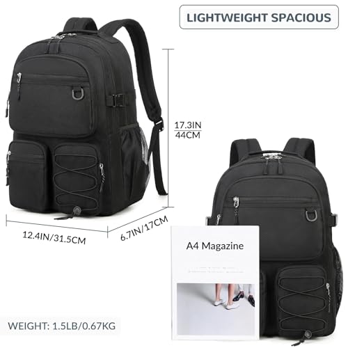 Water Resistant Daypack with Mulitiple Pockets for School Travel Outdoor College
