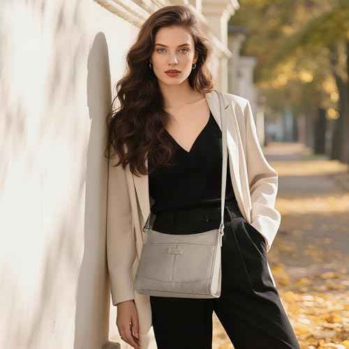 Soft Real Leather Crossbody Bags for Women Travel Wallet Purse