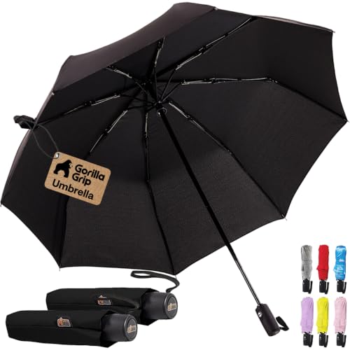 Compact Travel Size Umbrella for Rain (2 Count)