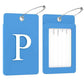 2 Pack Initial Luggage Tags for Suitcases Airplane Travel Essentials (2 Count)