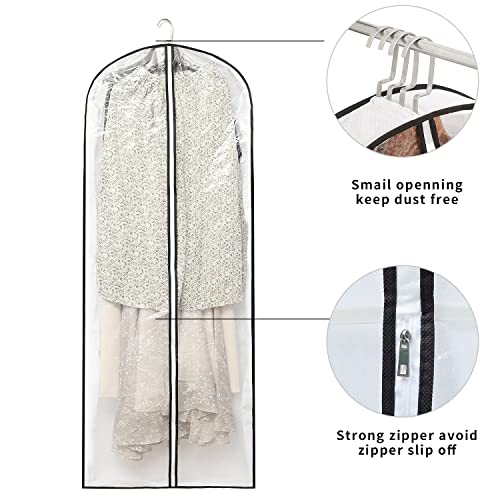 Clear Garment Storage with 4" Gusseted Hanging Covers