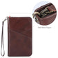Polare Leather Passport Holder Travel Document Organizer Ticket Holder Case