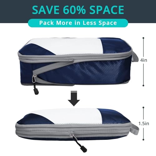 7 Set Compression Packing Cubes for Travel (7 Count)