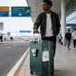 Super Large Aluminum Frame Zipperless Checked Luggage Front Pocket
