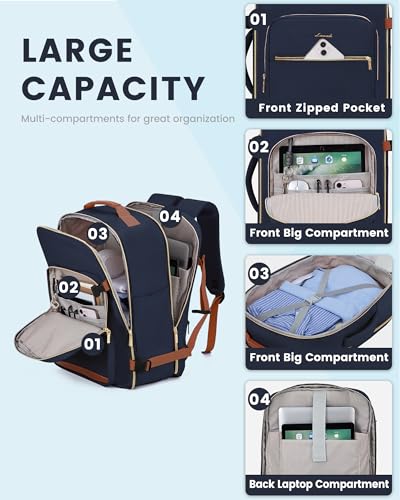 40L Travel Backpack Flight Approved Carry on Backpack