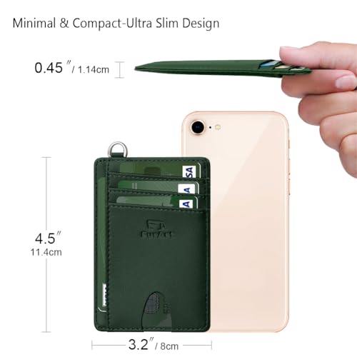 Slim Minimalist Wallet RFID Credit Card Holder for Men