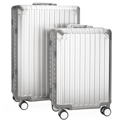 X2 All Aluminum Luggage Suitcase 3 Sizes (2 Count)