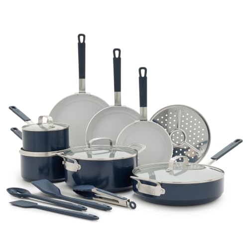 X Bobby Flay 16 Piece Ceramic Nonstick Cookware Set