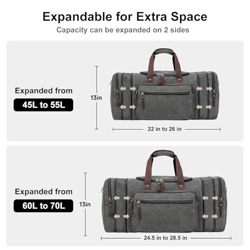 Large Canvas Duffle Bag for Travel