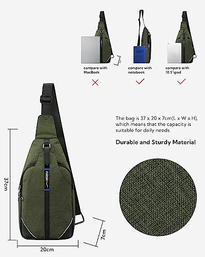 Medium Crossbody Sling Backpack Anti Theft Backpack for Traveling Chest Shoulder Bag