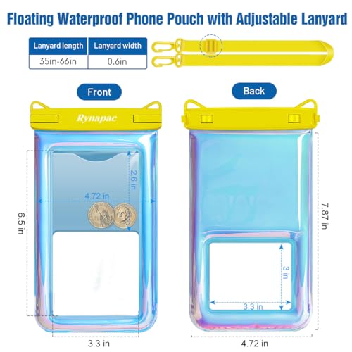 Waterproof Phone Pouch Floating [Up to 8.5''] (2 Count)