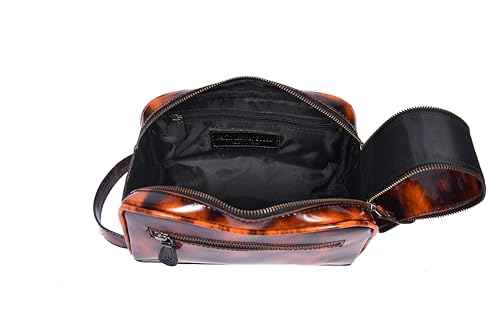 10" Premium Leather Toiletry Travel Pouch With Waterproof Lining