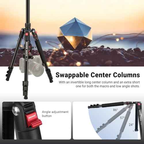 Basics 72" 182 cm Travel Tripod Monopod for Camera