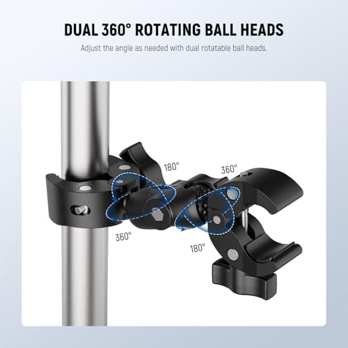 Double Super Clamp Mount with Magic Arm