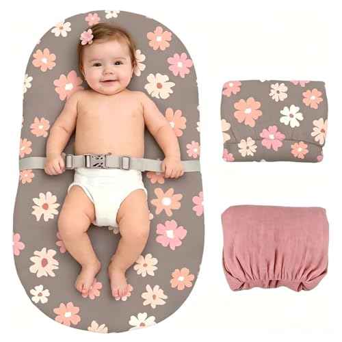 2 Pack Organic Changing Pad Covers for Girl (2 Count)