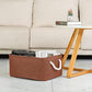 Decorative Basket Rectangular Fabric Storage Bin Organizer Basket with Handles for Clothes Storage