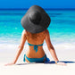 Sun Hats for Women Wide Brim Summer Hat Large Floppy Sun Straw Hat Foldable Packable Beach Hats UPF 50+