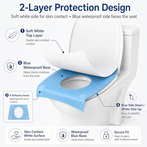 50 Count Disposable Toilet Seat Covers