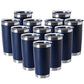 20oz Tumblers Stainless Steel Mugs with Lid Double Wall Vacuum Insulated Coffee Cups for Cold & Hot Drinks (12 Count)