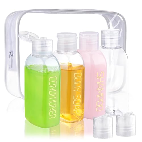 4pc 3.4 oz Leakproof Squeeze Bottles Travel Kit (4 Count)