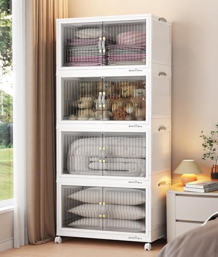320Qt Stackable Storage Bins with Lid (4 Count)