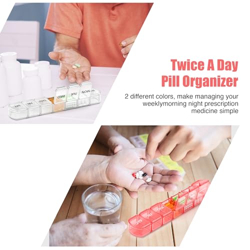 Extra Large Pill Organizer 2 Pack (14 Count)