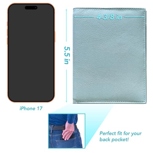 Deluxe Personalized Monogrammed Chambray RFID Leather Passport Wallet