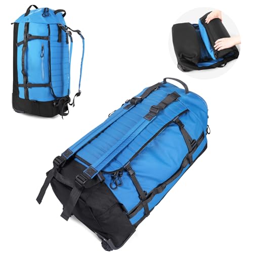 86L Collapsible Wheeled Duffle Bag Waterproof