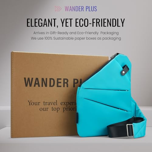 PLUS® Anti Theft Crossbody Travel Bag for Women Men