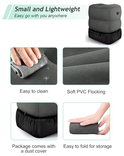 Inflatable Travel Foot Rest Pillow (2 Count)