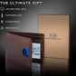 RFID Blocking Slim Bifold Genuine Leather Thin Minimalist Front Pocket Wallets for Men Billfold Wallet Men Gift