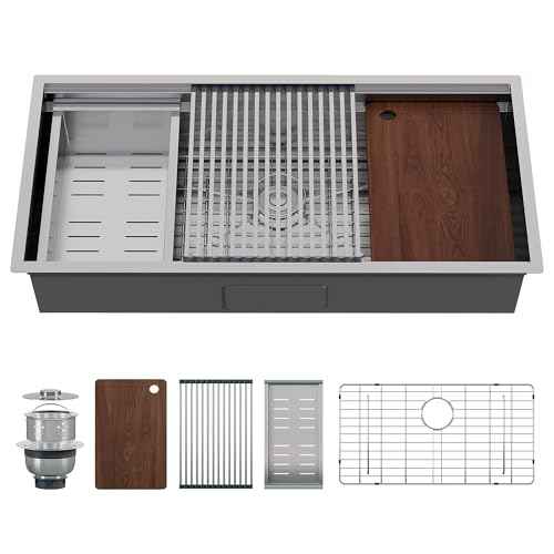 45 x 22 in Workstation Undermount Sink