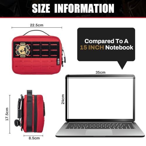 Vehicle IFAK Trauma Kit with CAT Tourniquet Red
