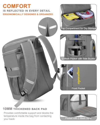 Cooler Backpack Insulated Leak Proof for Women Men Soft Cooler Bag (45 Count)