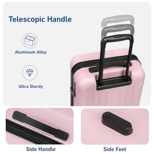 24 Inch Medium Luggage Checked TSA Approved Suitcase