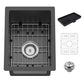 12x16In Black Kitchen And Bar Sink