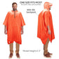 Hooded Rain Poncho for Adults