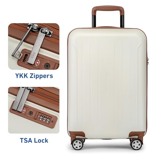 Carry on luggage 22x14x9 Airline Approved Hardshell Suitcase