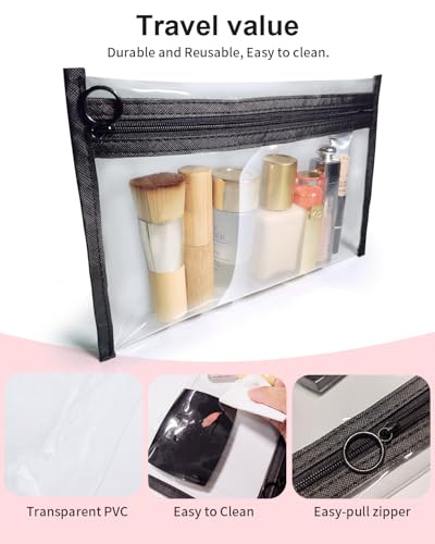 Clear Makeup Bags (3 Count)